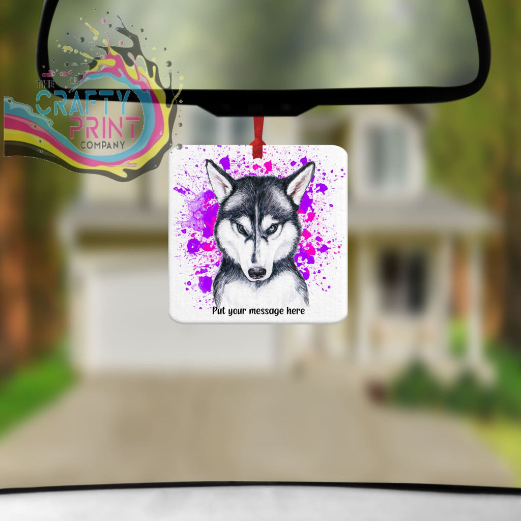 Husky Paint Splatter Car Air Freshener - Vehicle Fresheners