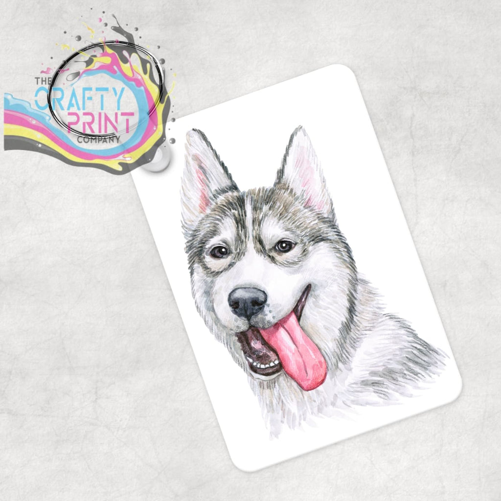 Husky Tongue Out Keyring - Keychains