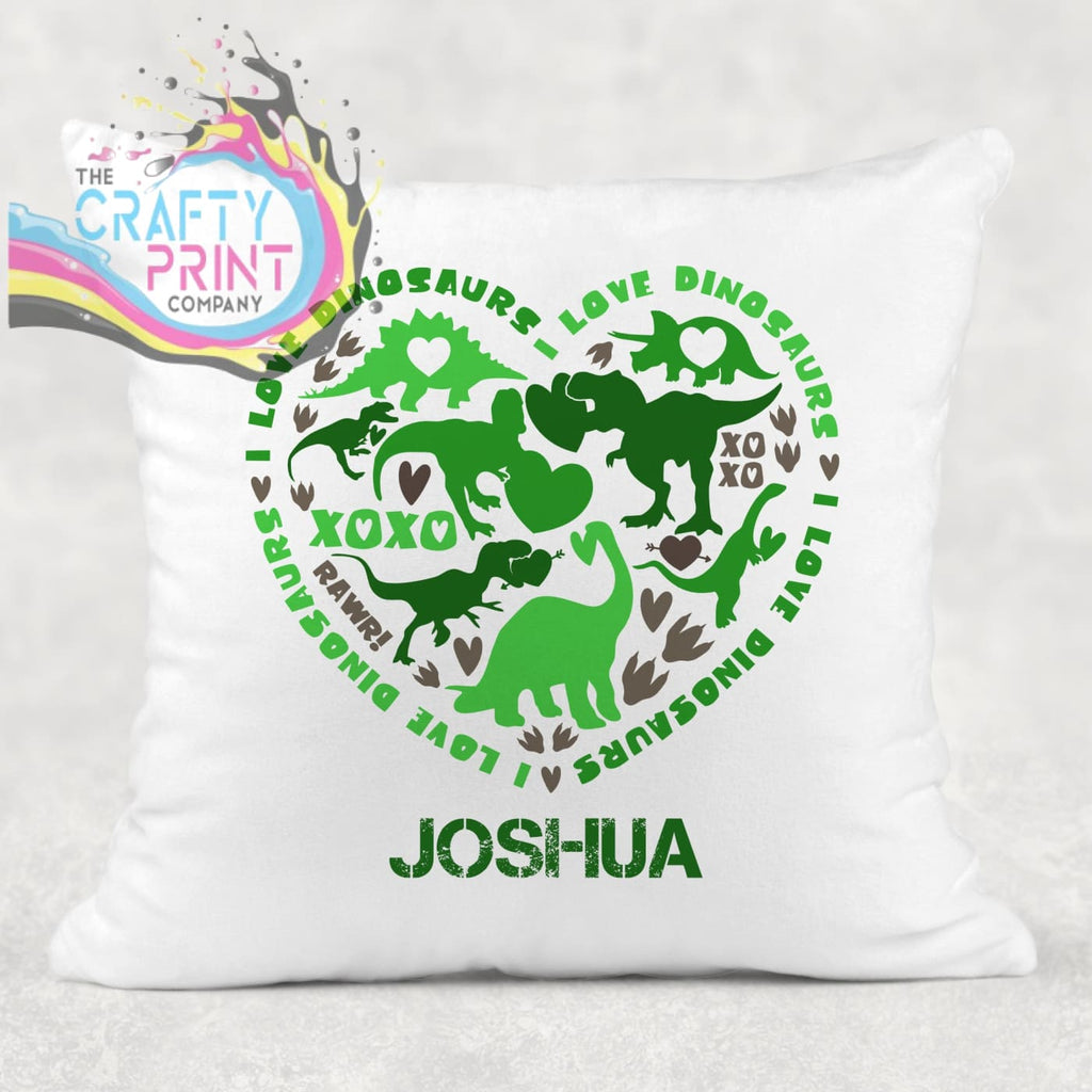 I love Dinosaurs Personalised Cushion - Chair & Sofa