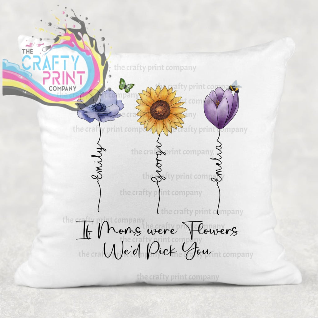 If Moms were Flowers Personalised Flower Stem Cushion