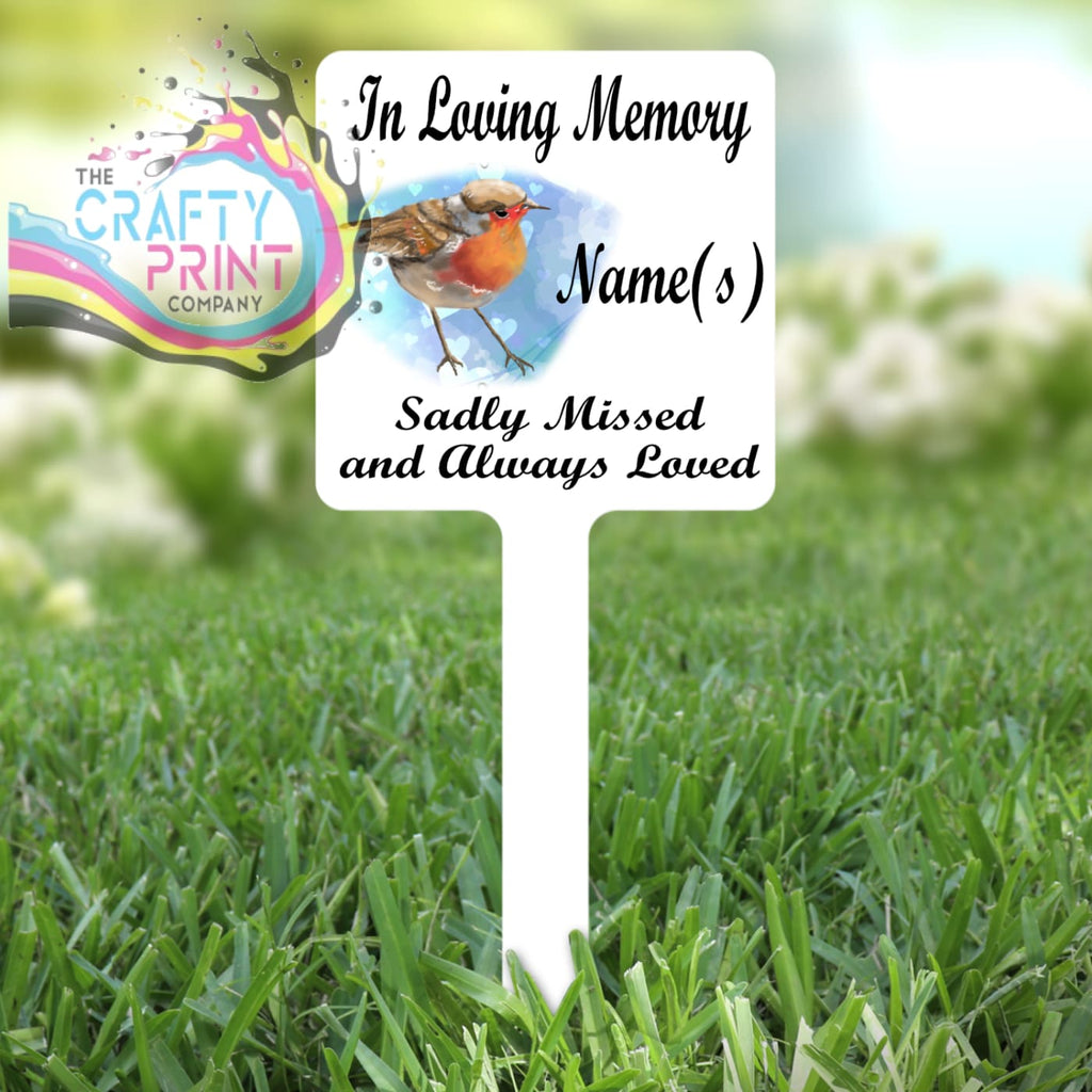 In Loving Memory Robin V2 Personalised Memorial Grave