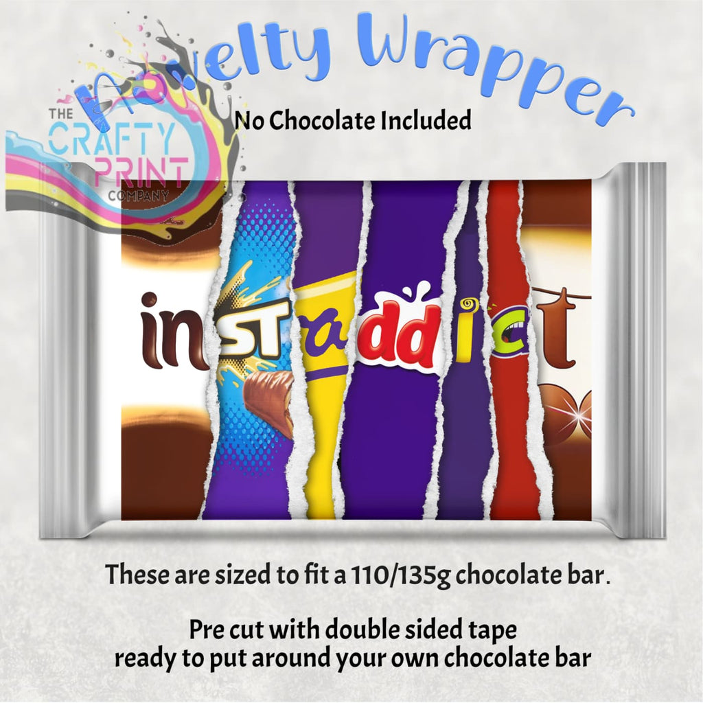 Instaddict Chocolate Bar Wrapper - Wrapping Paper