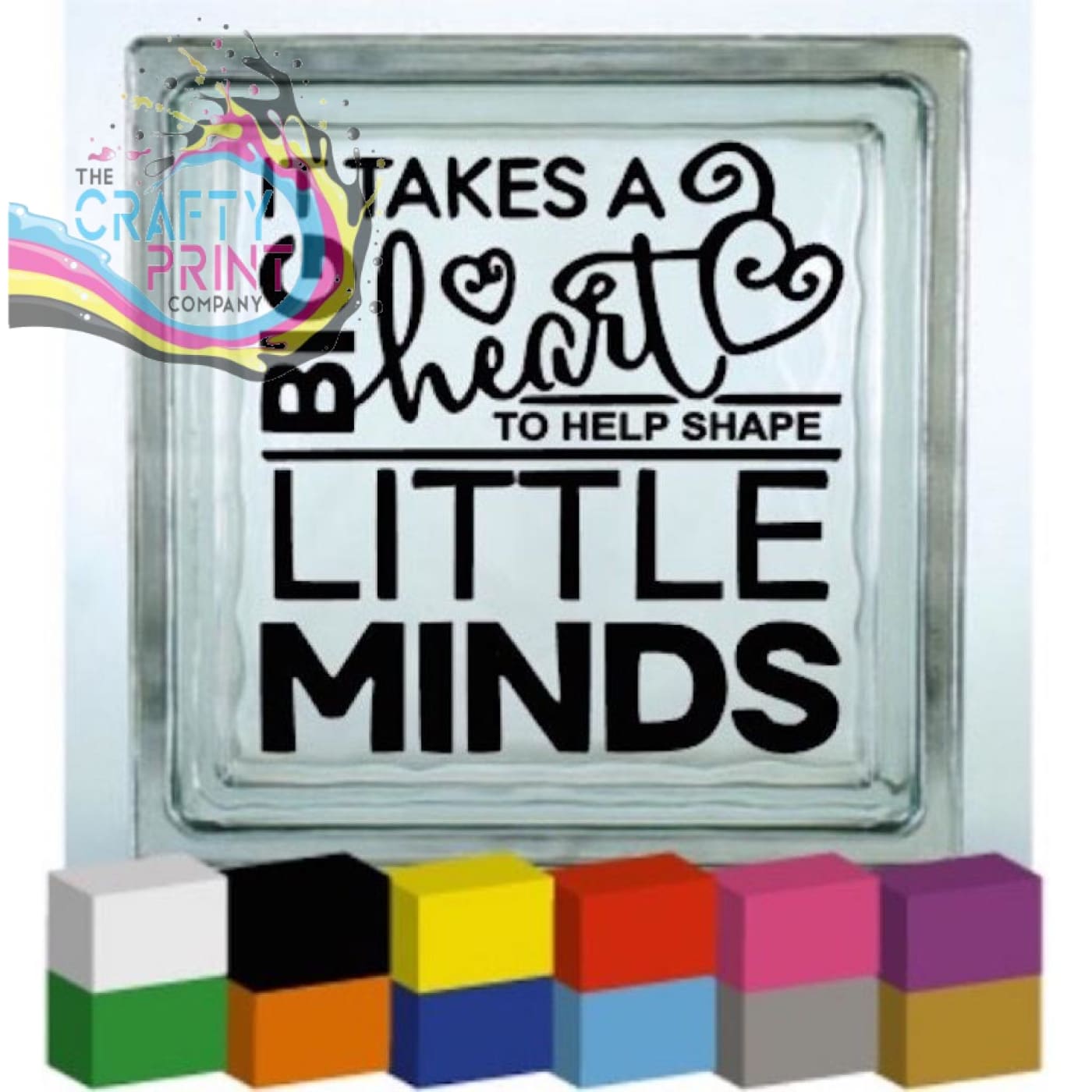 It takes a Big Heart Vinyl Decal Sticker - Decorative
