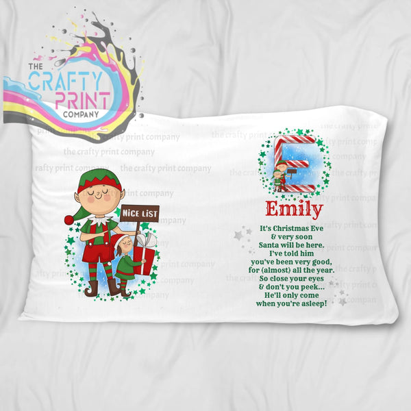 It’s Christmas Eve Personalised Pillowcase - Girl / I’ve -