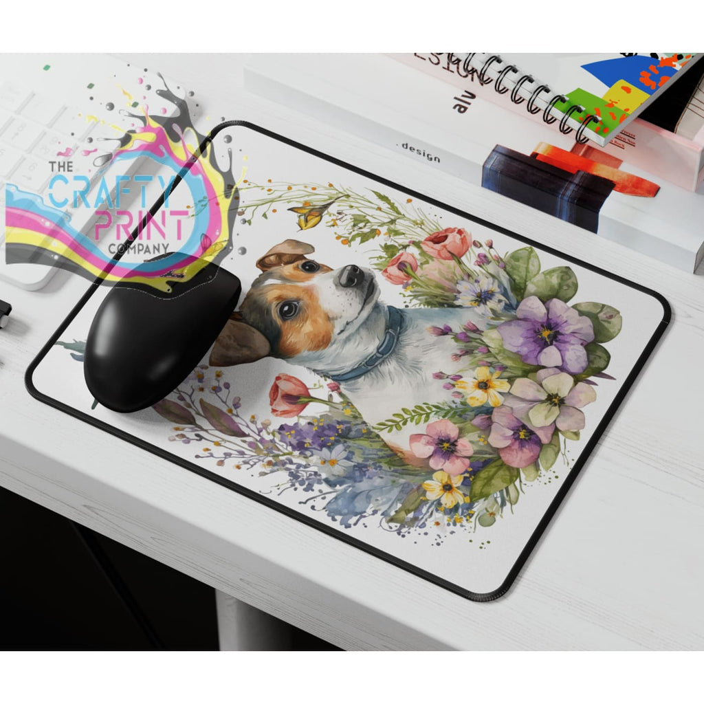 Jack Russell Flowers Mouse Mat