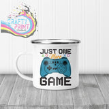 Just One More Game Mug - Enamel - Mugs