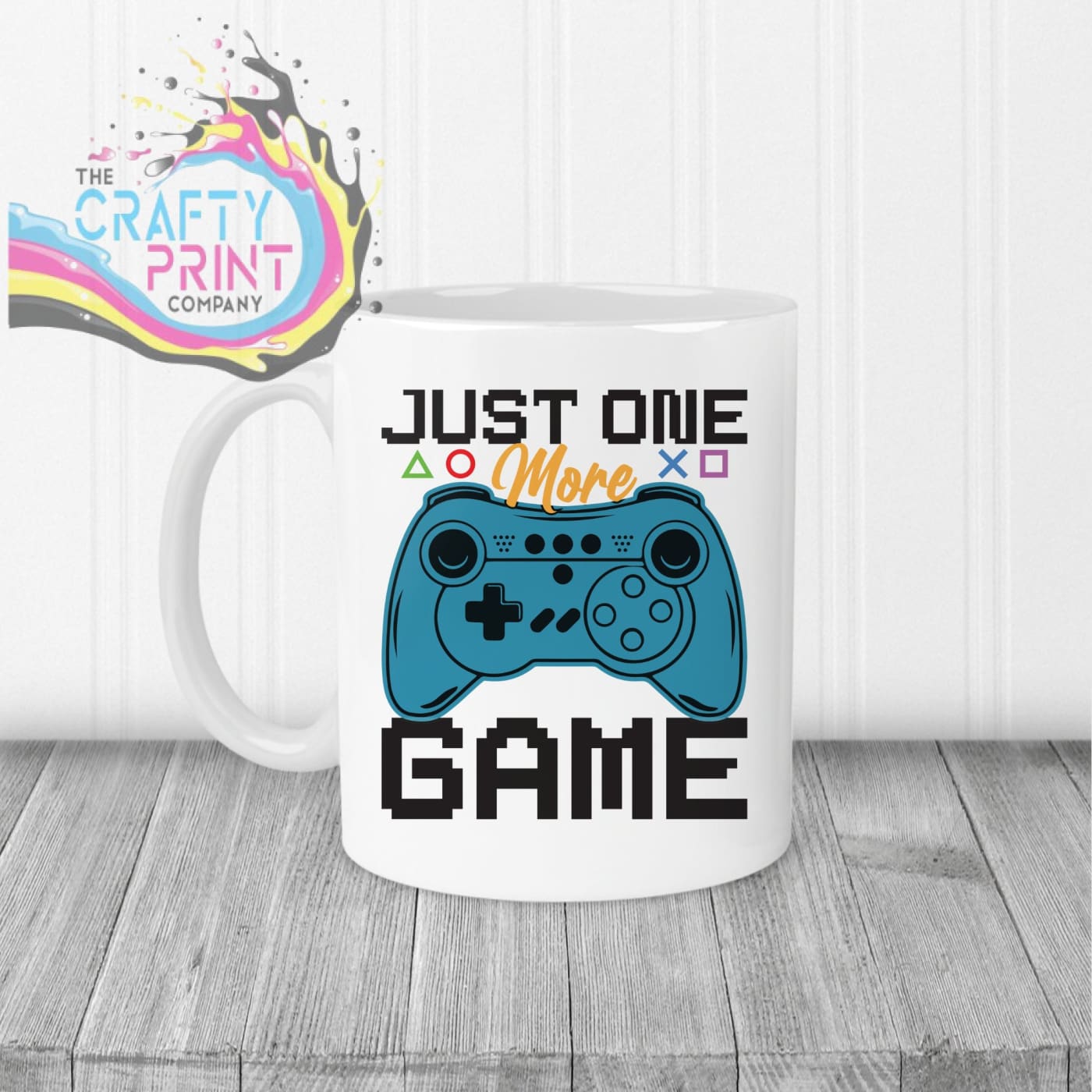 Just One More Game Mug - White Handle & Inner - Mugs