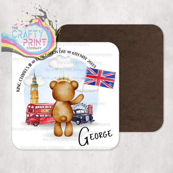 King Charles III Coronation 2023 Teddy Coaster - Boy