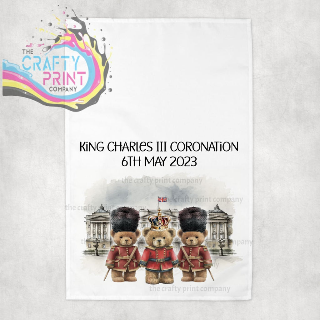 King Charles III Coronation Palace Bears Tea Towel