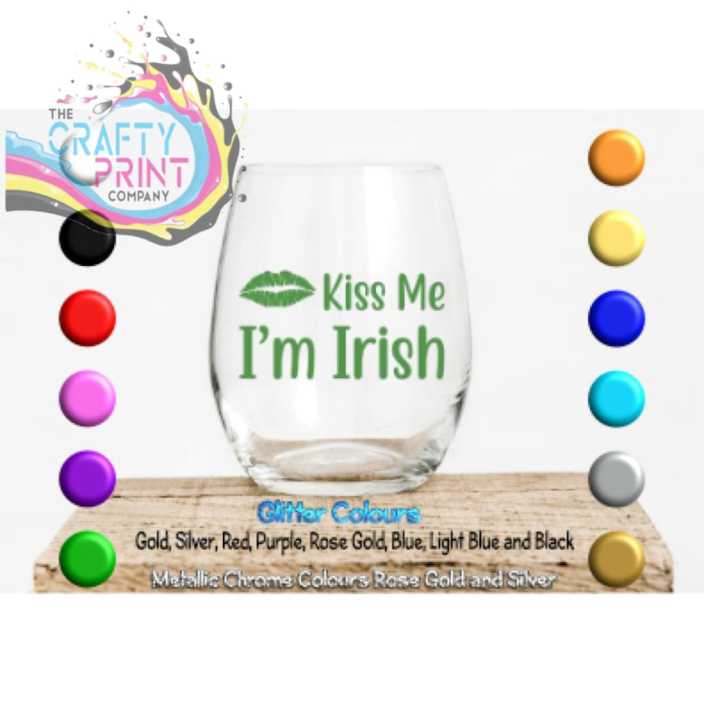 Kiss me i’m Irish Glass / Mug / Cup Decal / Sticker -