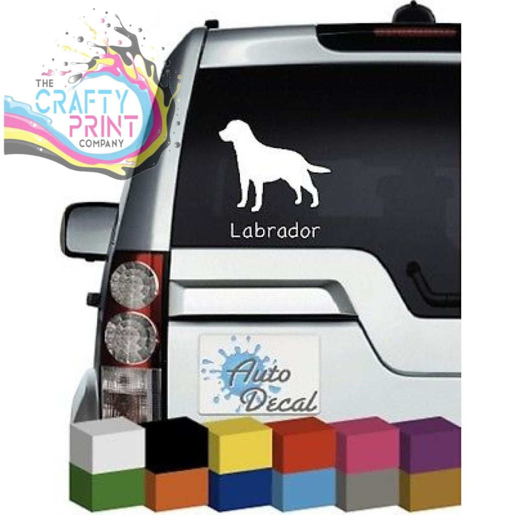 Labrador Dog Car Sticker - Bumper Stickers