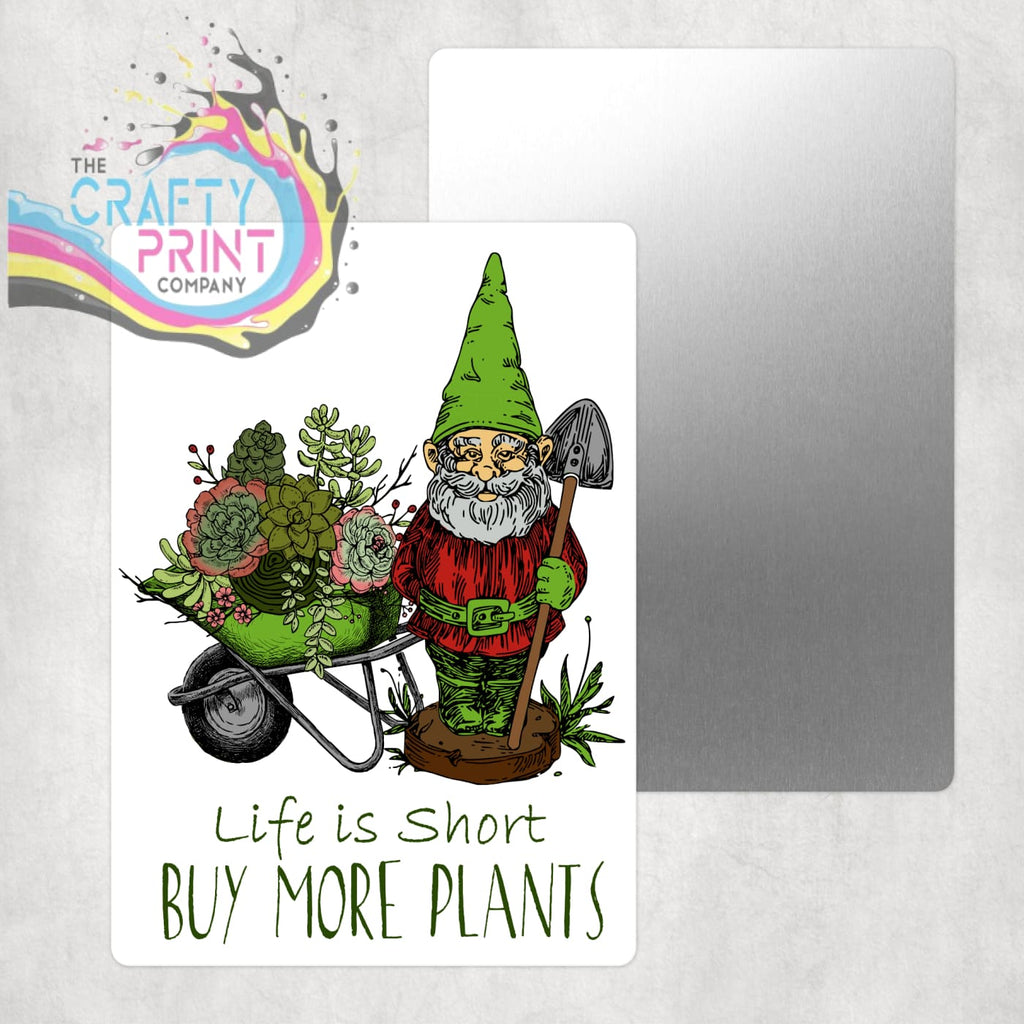 Life is Short Gnome Garden Aluminium Sign - Signage