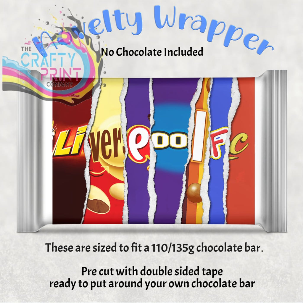 Liverpool FC Chocolate Bar Wrapper - Gift Wrapping