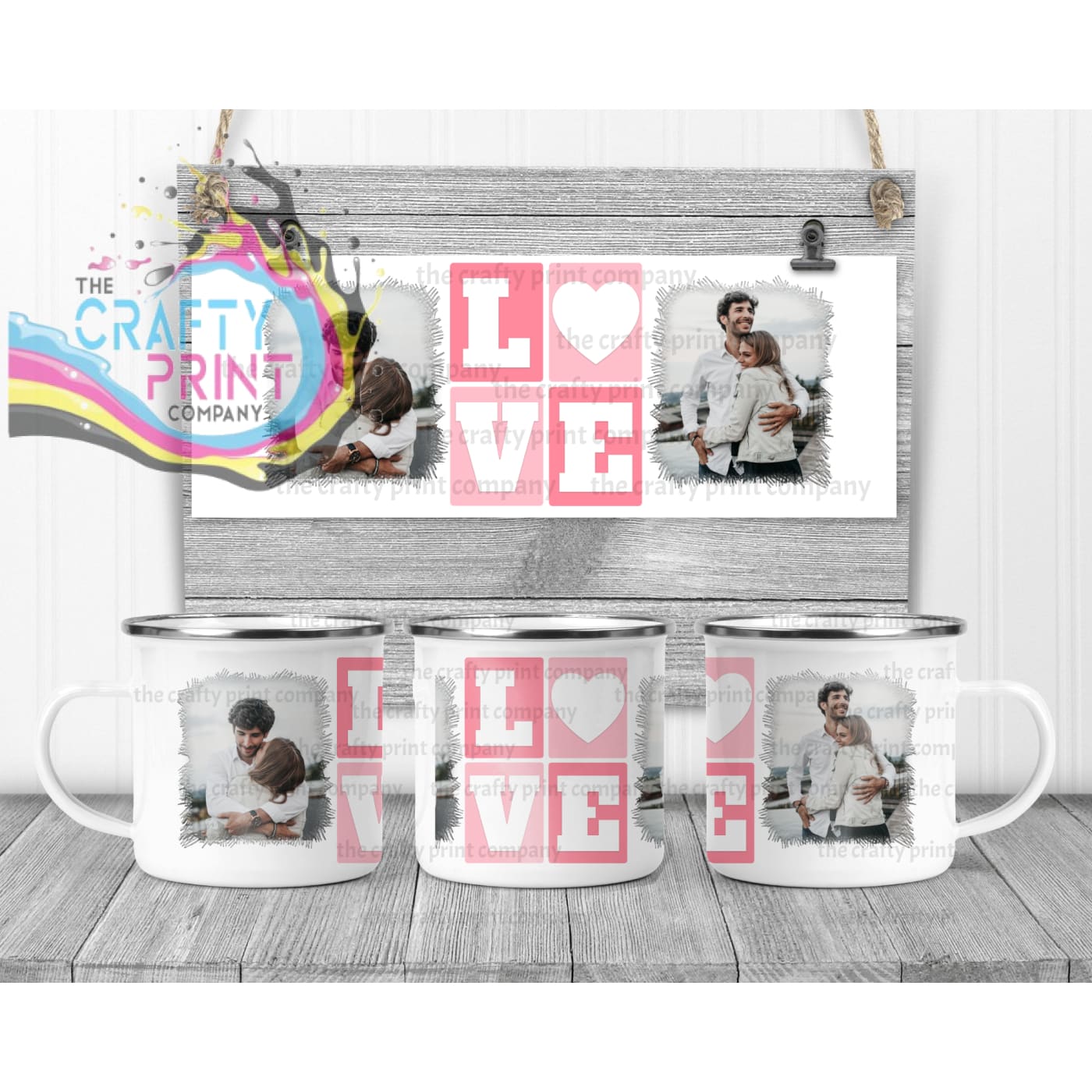 Love Photos Mug - Enamel - Mugs