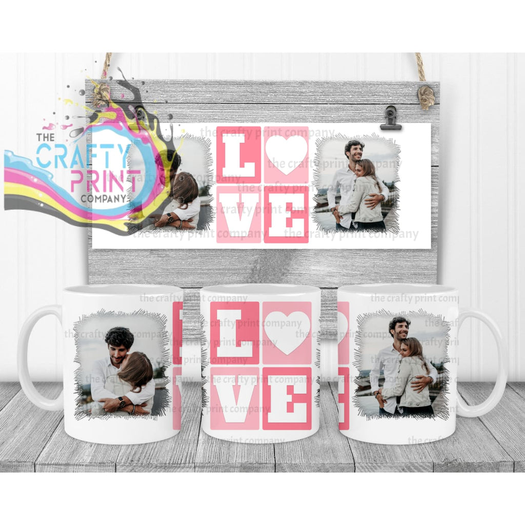 Love Photos Mug - White Handle & Inner - Mugs