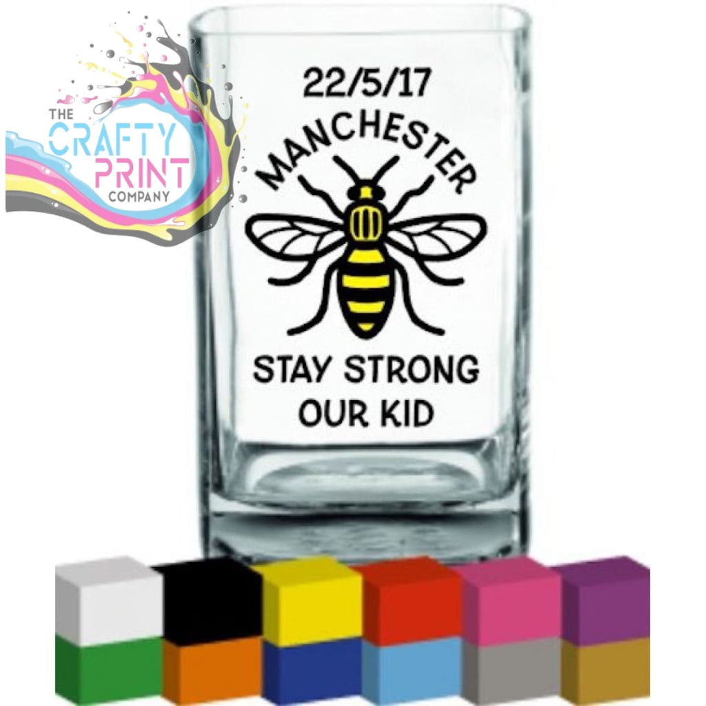 Manchester Bee Vase Decal Sticker - Decorative Stickers