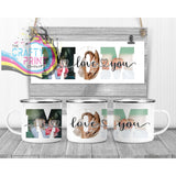 Mom We/I Love You Personalised Mug - Enamel / I - Mugs