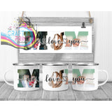 Mom We/I Love You Personalised Mug - Enamel / We - Mugs