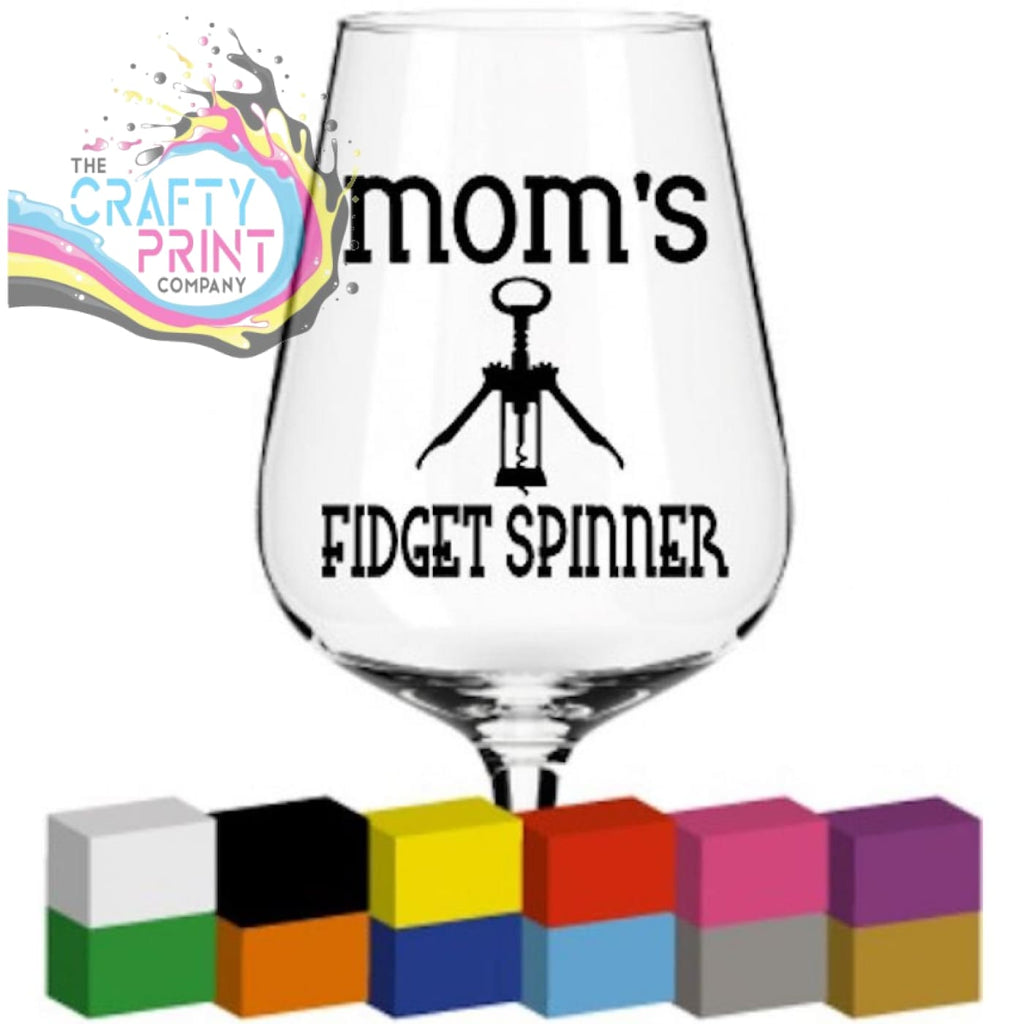 Mom’s Fidget Spinner Glass / Mug / Cup Decal / Sticker -