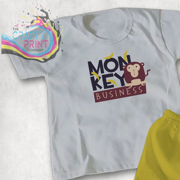 Monkey Business T-shirt - Grey - Shirts & Tops