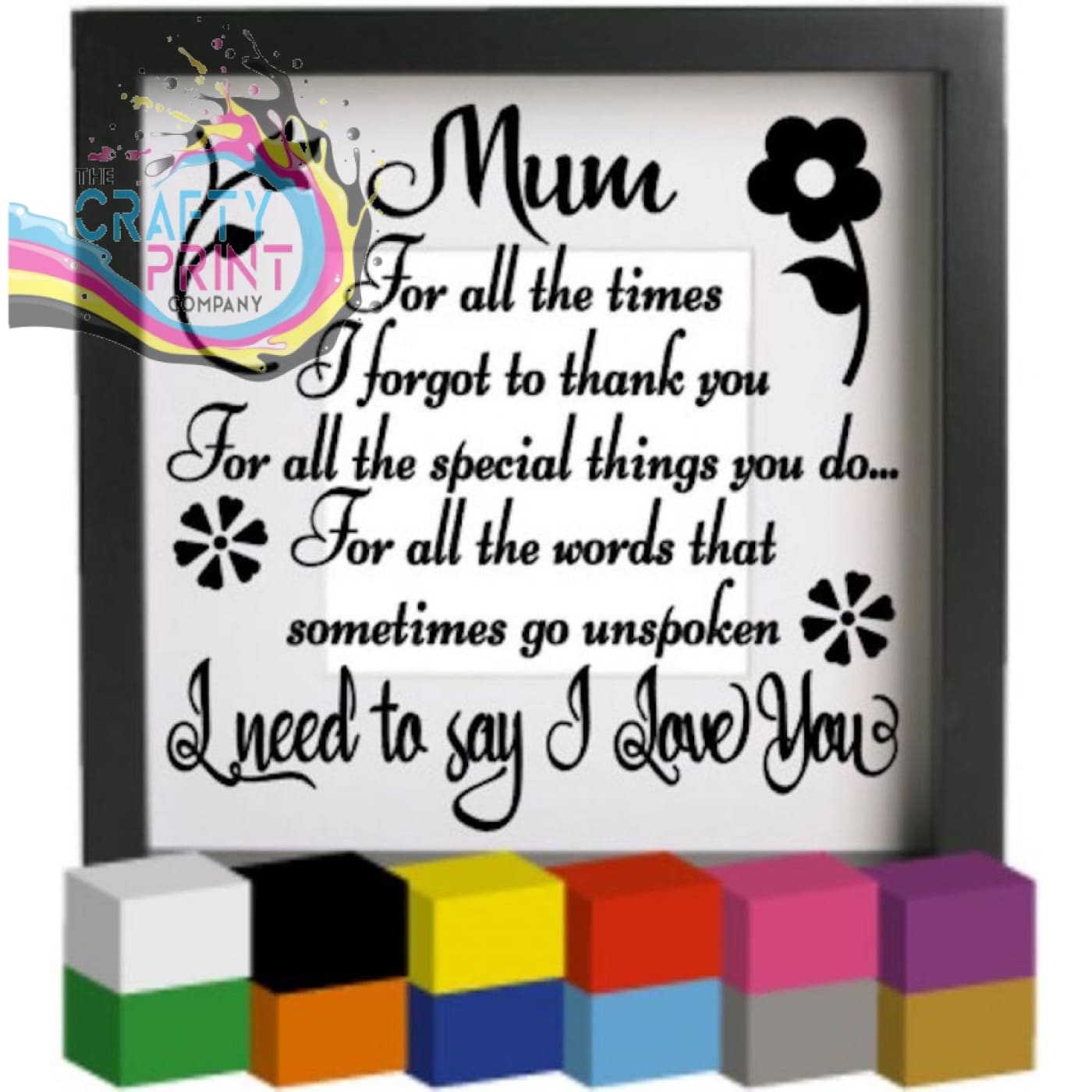 Mum for all the times Vinyl Decal Sticker - Decorative