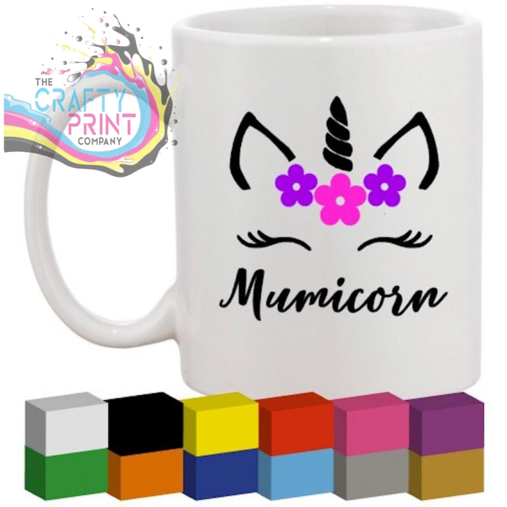 Mumicorn Glass / Mug / Cup Decal / Sticker - Decorative