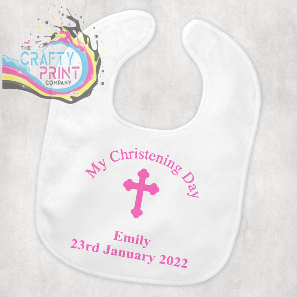 My Christening Day Personalised Velcro Baby Bib - & Toddler