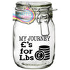 My Journey £’s for Lb’s Jar Decal / Sticker - Decorative