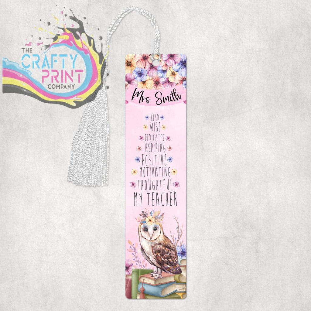My Teacher Owl Personalised Bookmark - Bookmarks