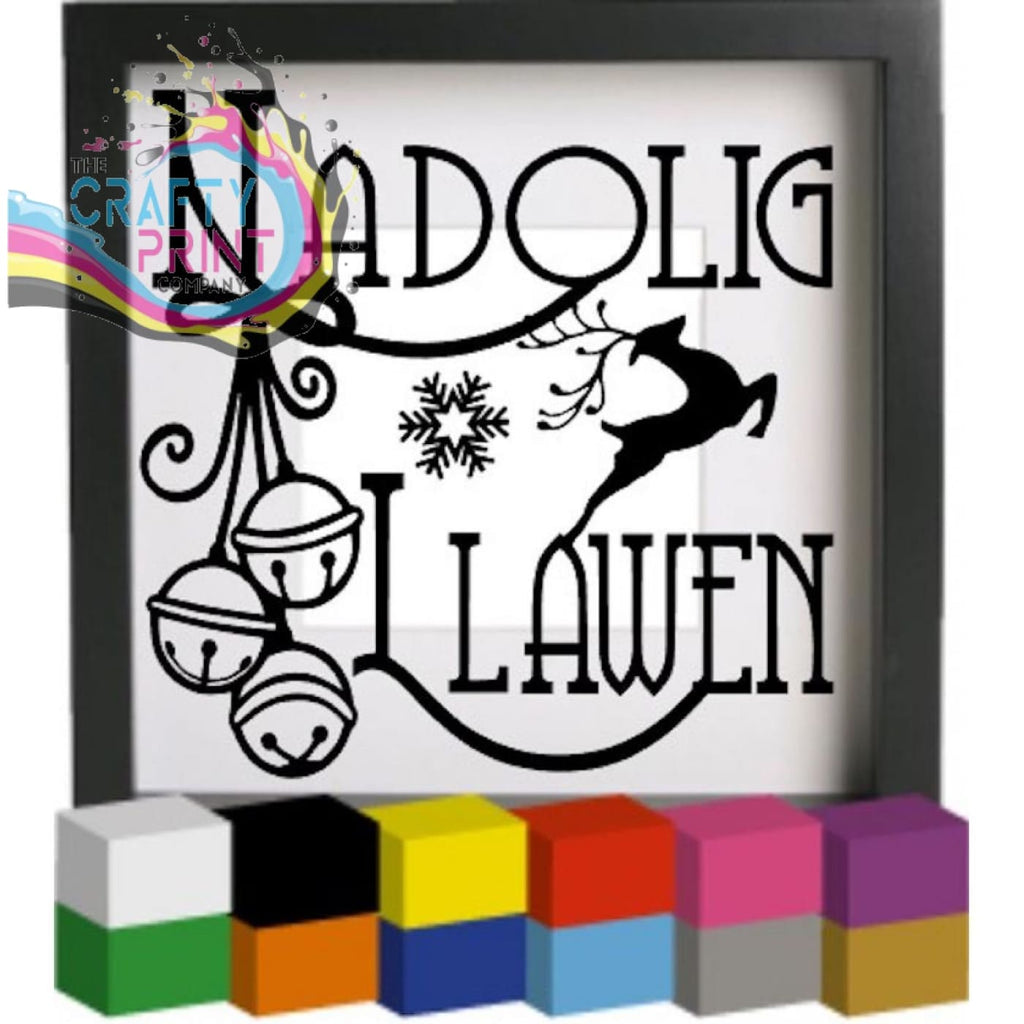 Nadolig Llawen Vinyl Decal Sticker - Decorative Stickers