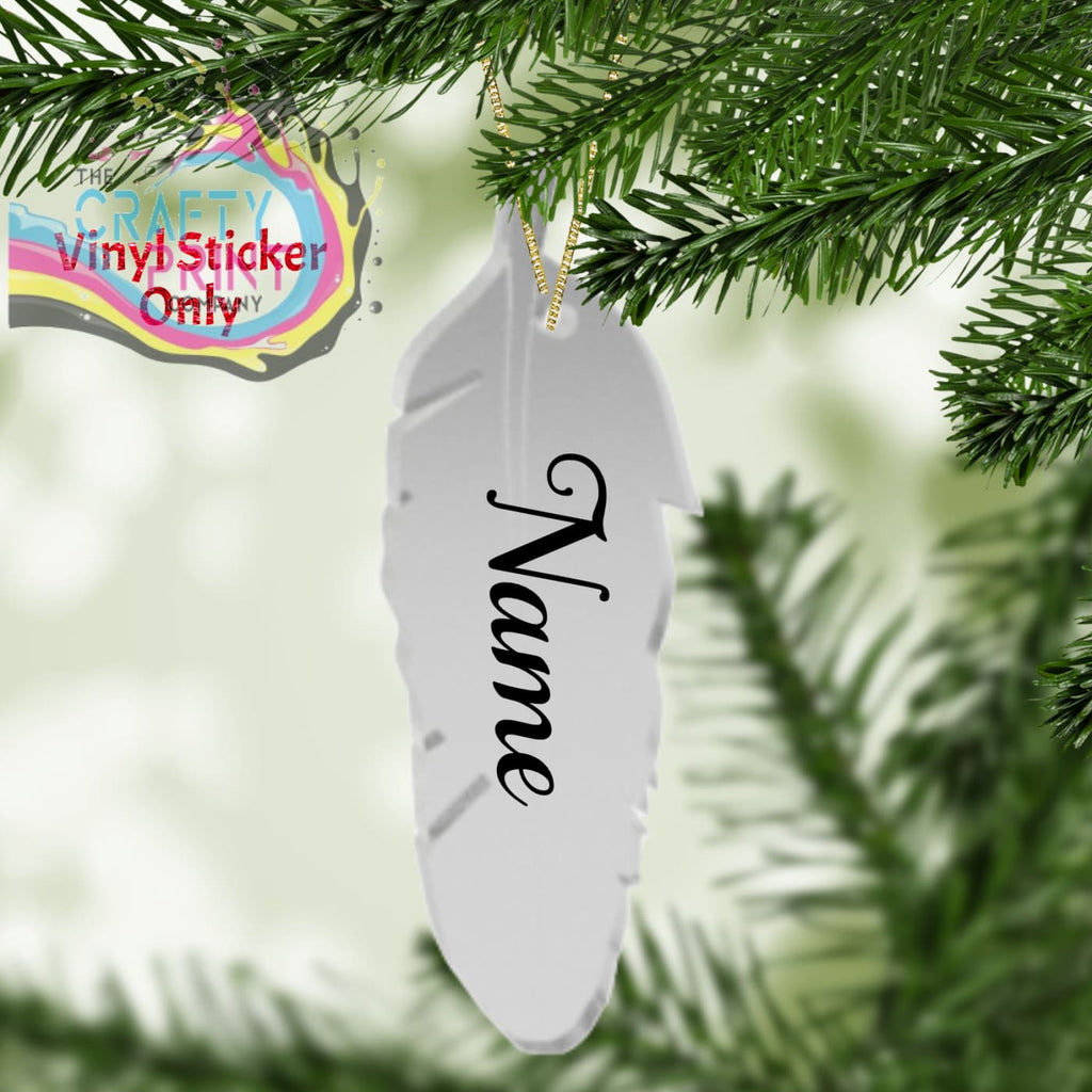 Name for Acrylic Feather Sticker - Decorative Stickers