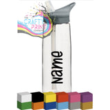 Name Personalised Bottle Vinyl Decal - Font 2 / Black