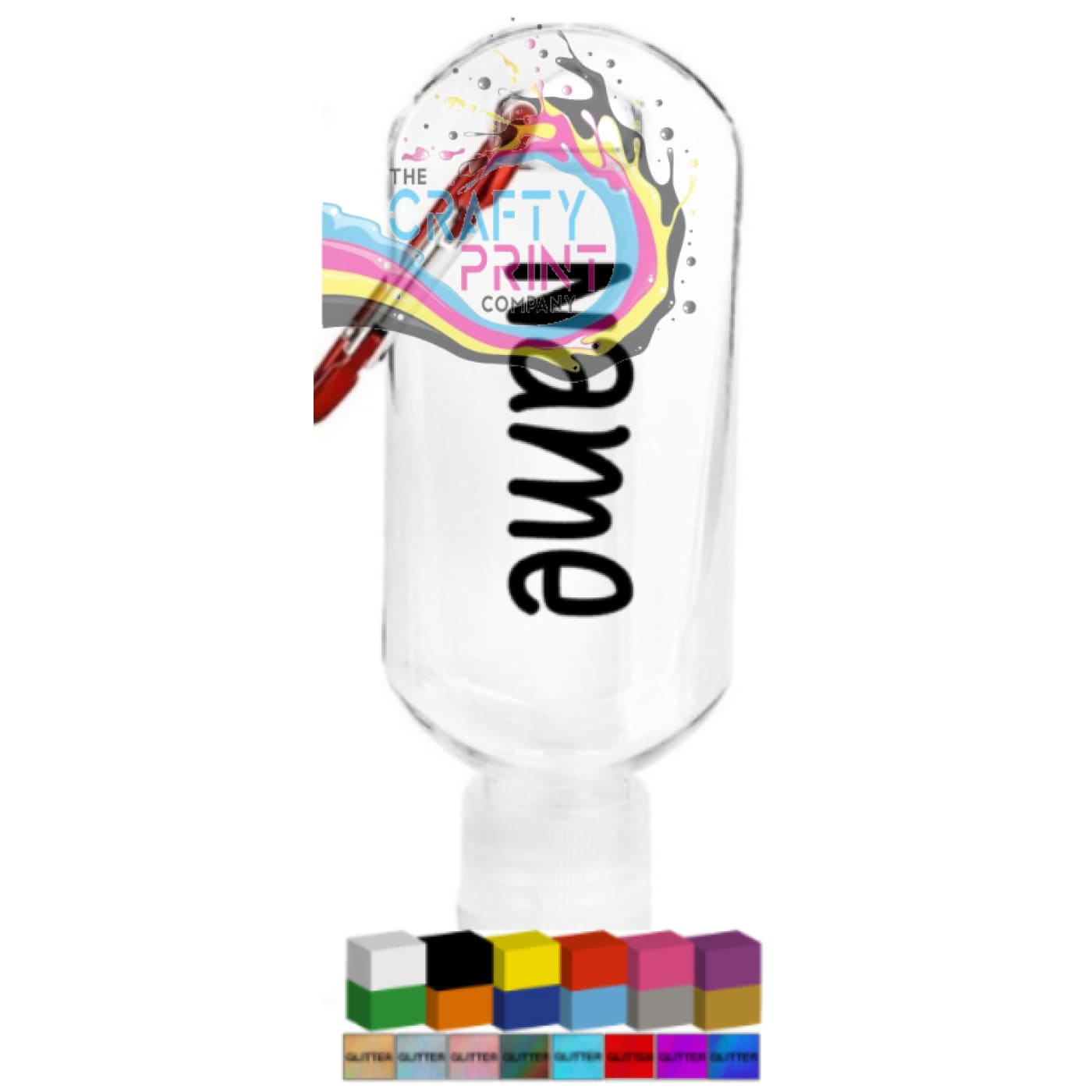 Name Personalised Vinyl for Hand Sanitiser Bottle Decal
