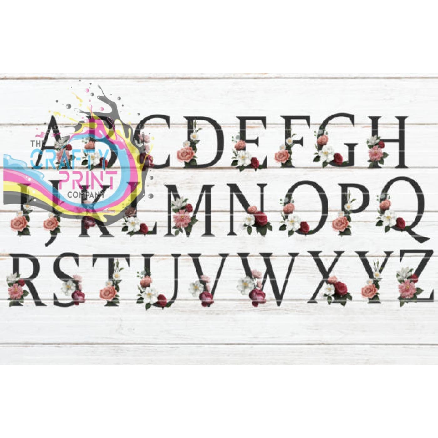 Name Watercolour Flower Personalised Coaster - Coasters