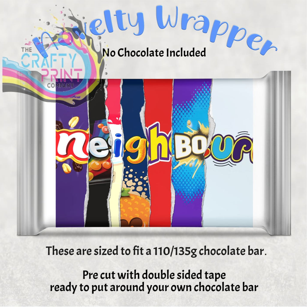 Neighbour Chocolate Bar Wrapper - Gift Wrapping