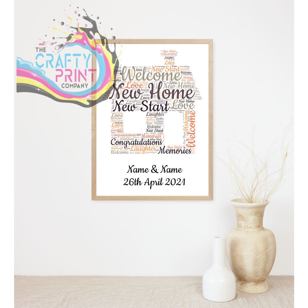 New Home Personalised Print - Posters Prints & Visual
