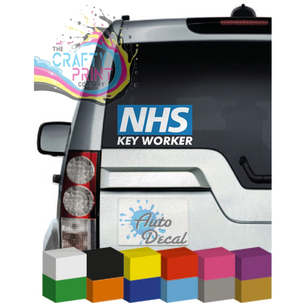 NHS Keyworker Novelty Car Sticker - Bumper Stickers