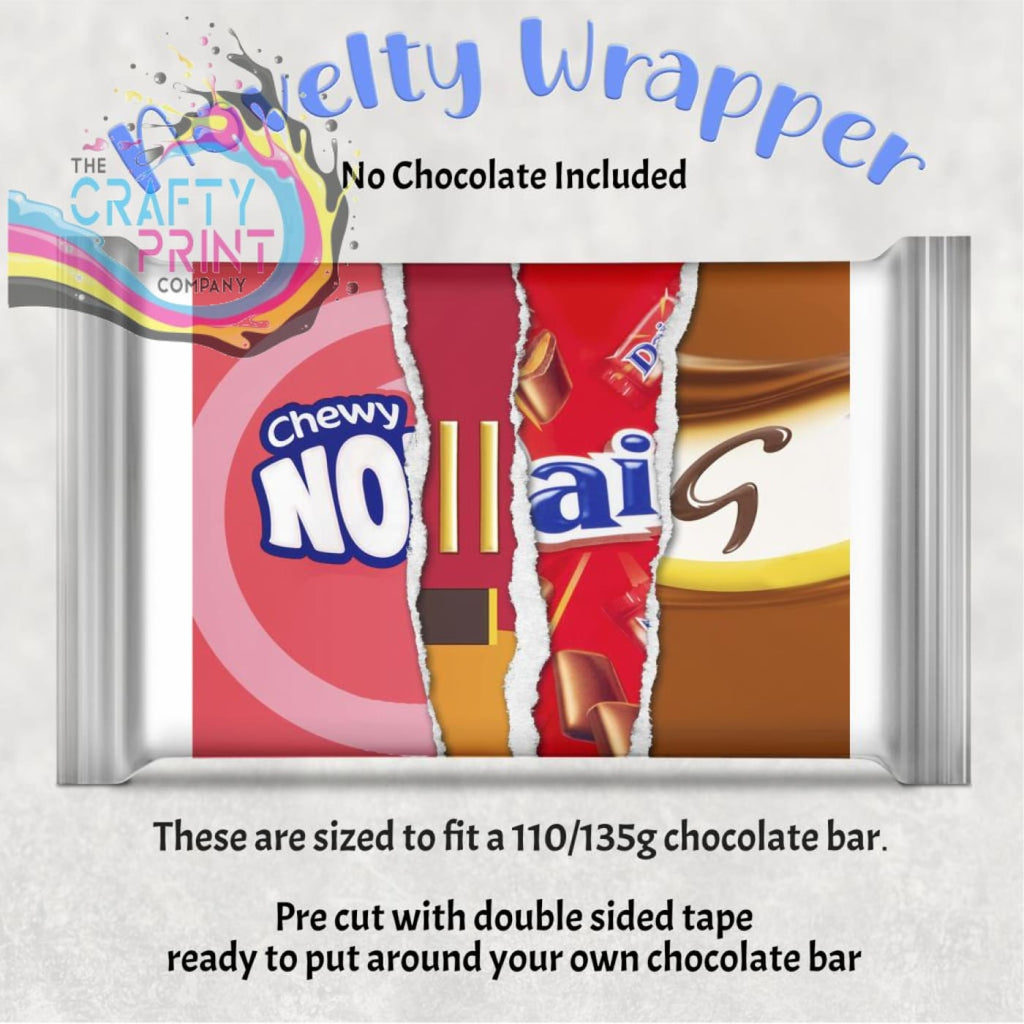 Nollaig Chocolate Bar Wrapper - Gift Wrapping