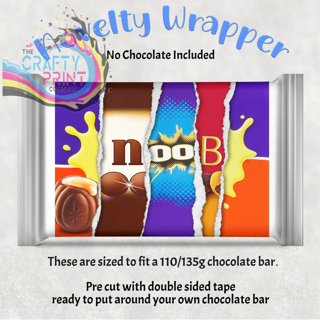 Noob Chocolate Bar Wrapper - Wrapping Paper