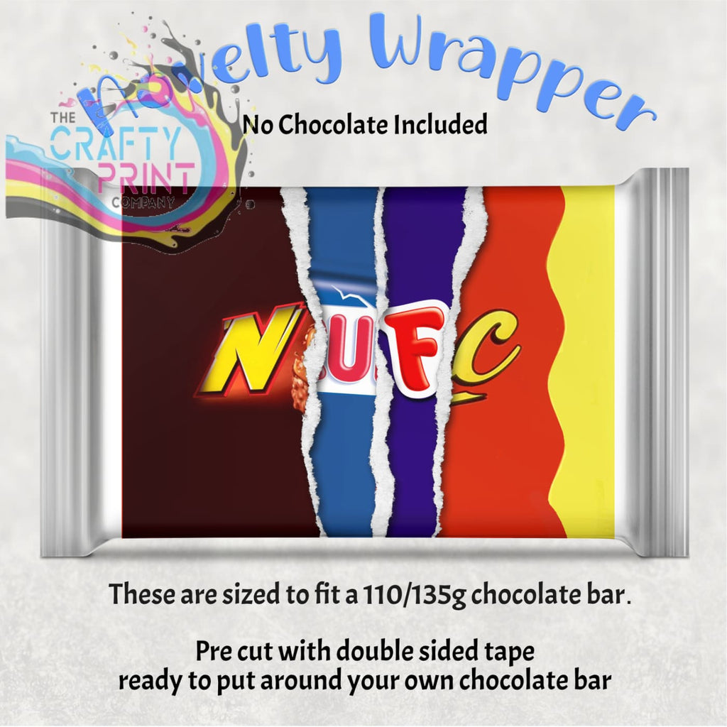 NUFC Chocolate Bar Wrapper - Gift Wrapping