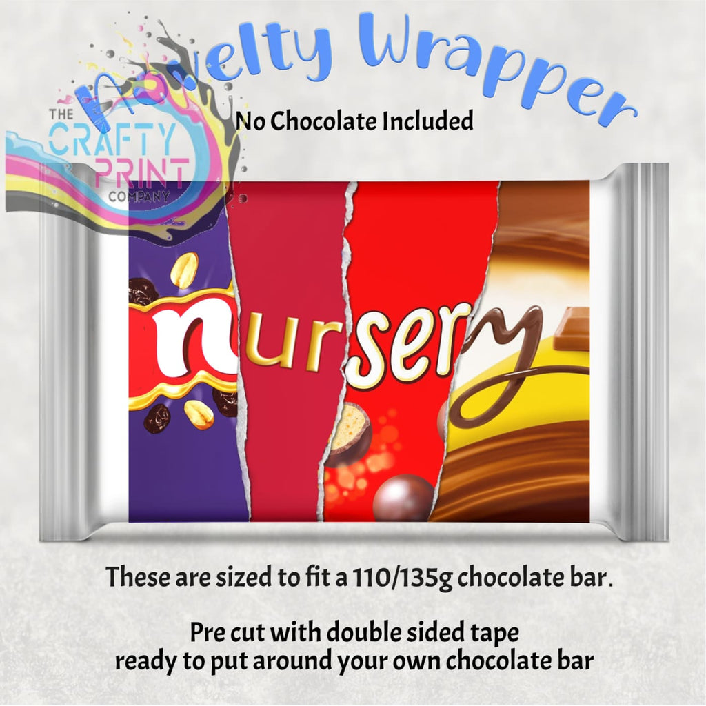 Nursery Chocolate Bar Wrapper - Gift Wrapping