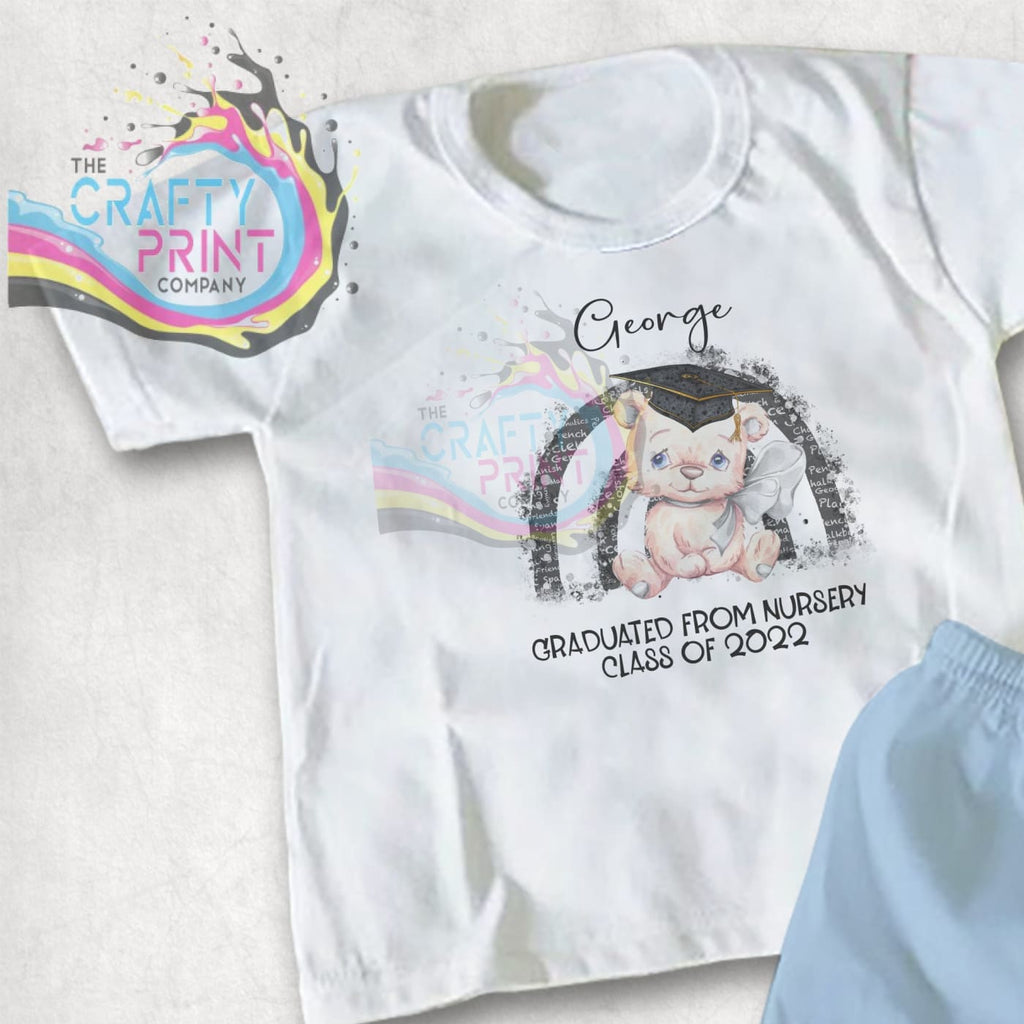 Nursery Graduation Bear Personalised Children’s T-shirt