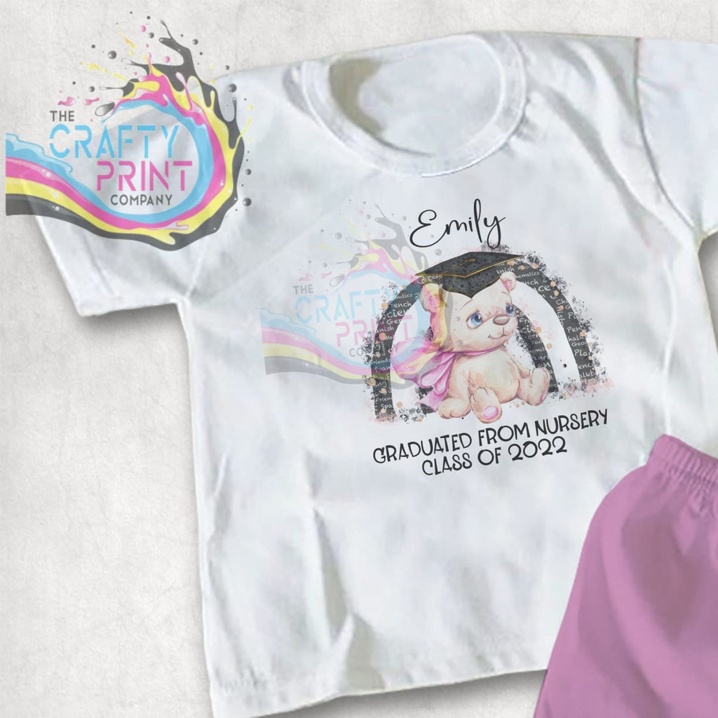 Nursery Graduation Bear Personalised Children’s T-shirt
