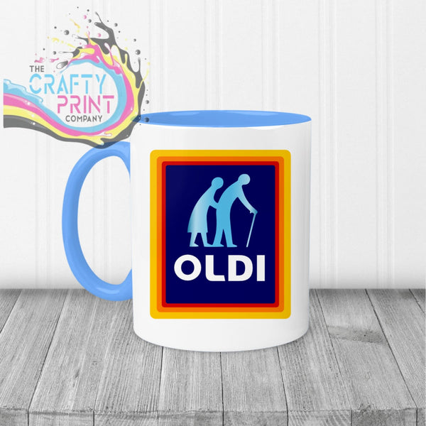 Oldi Mug - Blue Handle & Inner - Mugs
