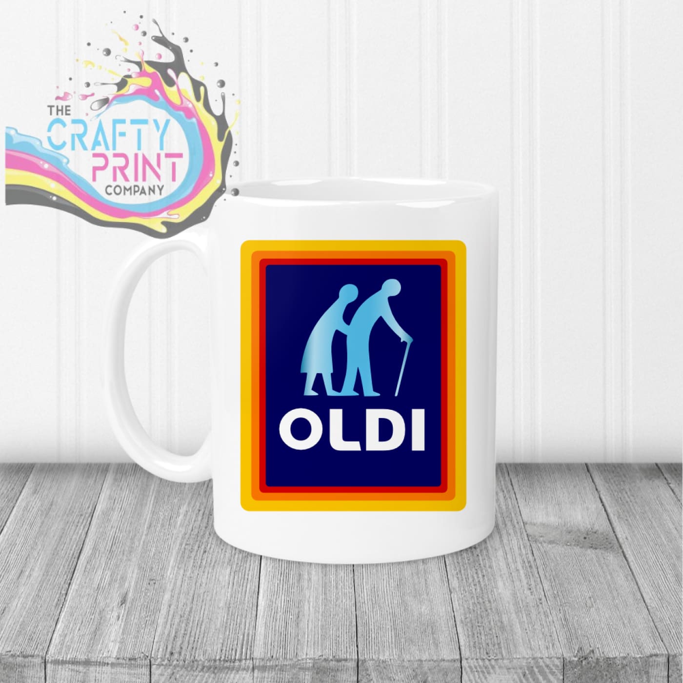 Oldi Mug - White Handle & Inner - Mugs