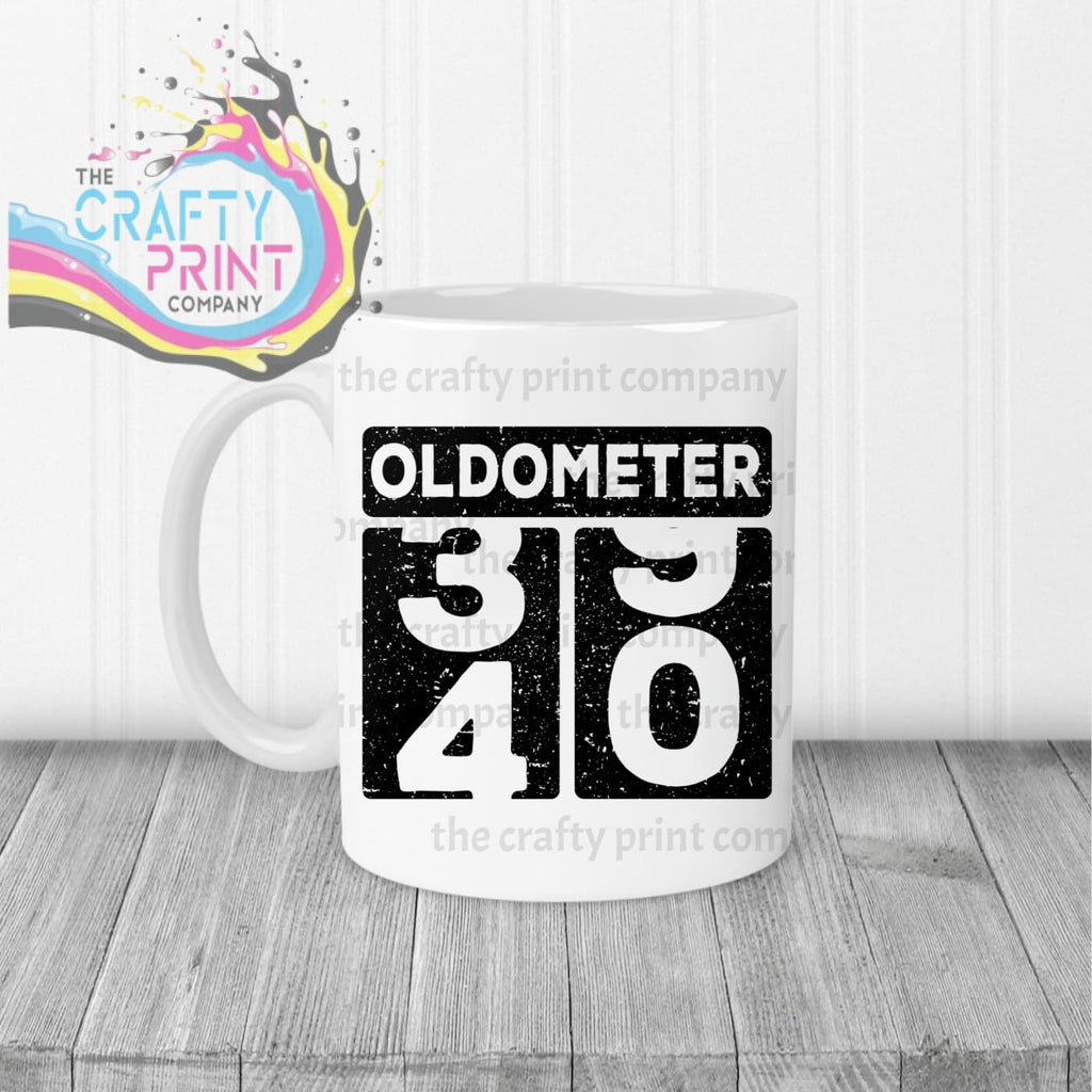 Oldometer 40th Birthday Mug - White Handle & Inner - Mugs