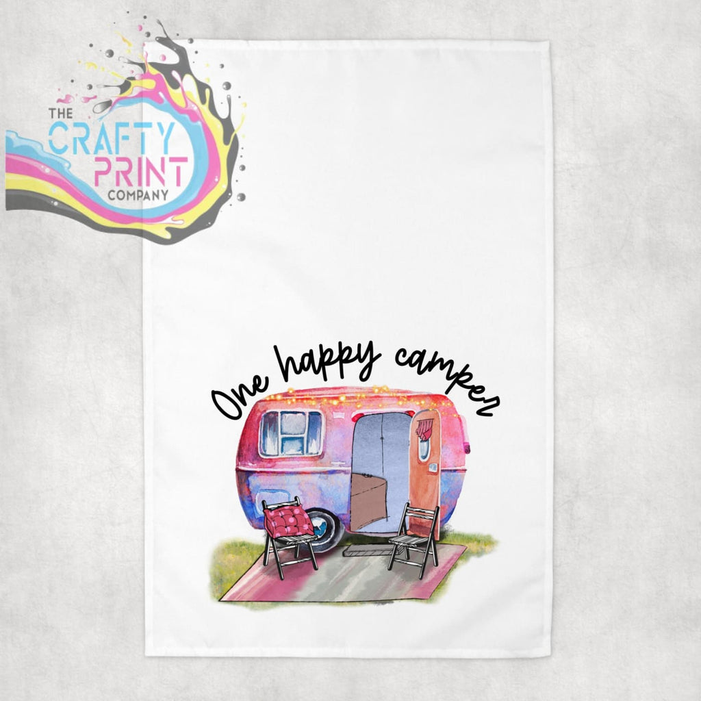 One Happy Camper Tea Towel - Kitchen Towels