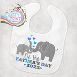 Our First Father’s Day 2025 Baby Bib - Blue - & Toddler