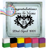 (Personalised) Congratulations Anniversary Vinyl Decal