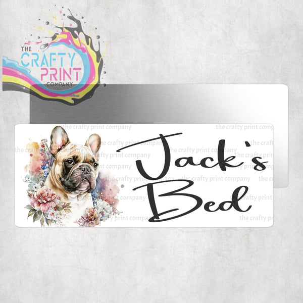 Personalised French Bulldog Metal Crate Sign